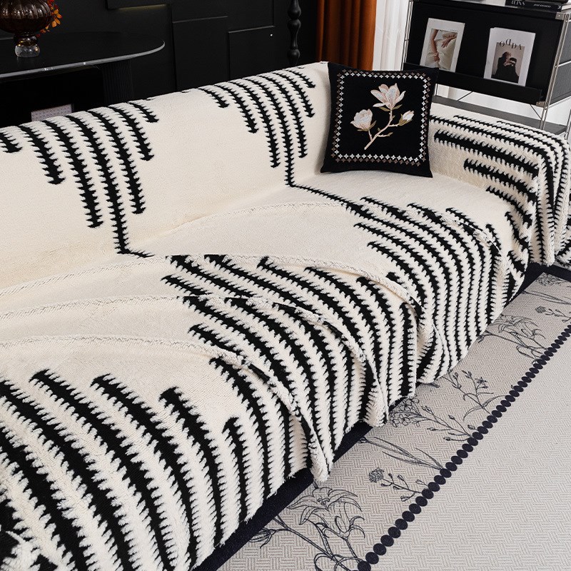 2025新款沙发盖布四季通用复古中古风沙发巾一整张全包套罩沙发毯