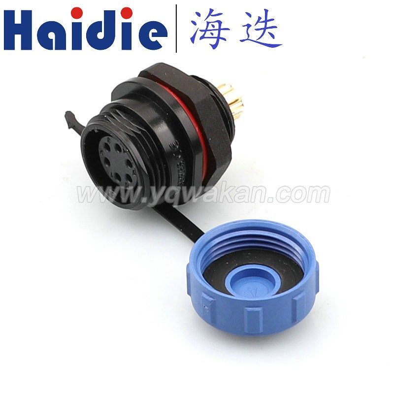 SP1312-S6 黑色航空插头 线缆连接器接头