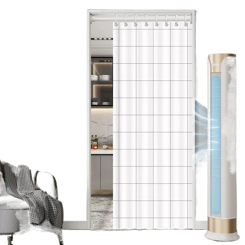夏季空调门帘挡风隔断透明防走冷风PVC店铺商用油烟家用塑料挂帘