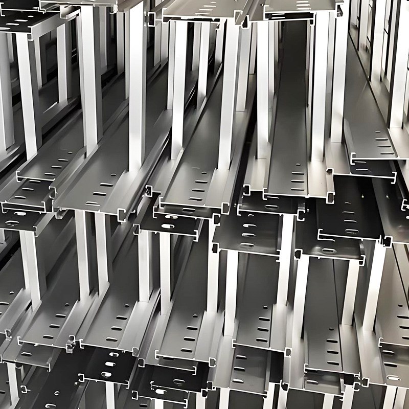 供应梯式桥架大跨距镀锌梯式电缆桥架铝合金走线架梯形桥架