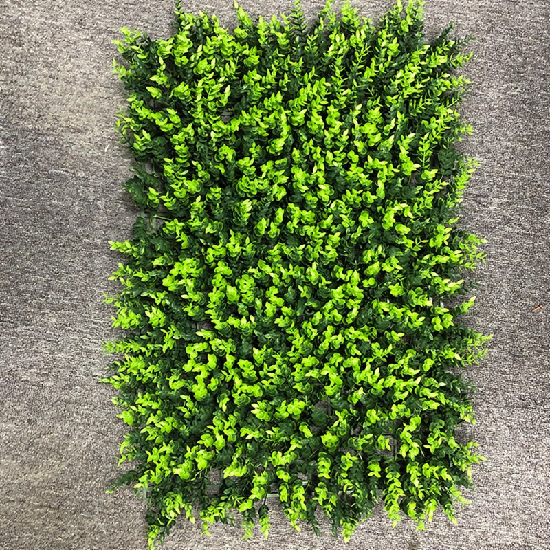 防火阻燃草皮米兰塑料假草皮塑胶植物墙仿真尤加利叶草坪