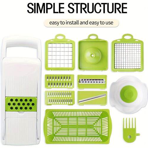 A Multifunctional 15in One Vegetable Slicer Manual Food跨境
