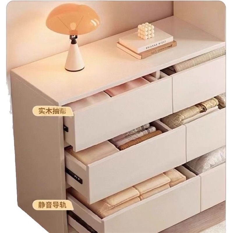 实木斗柜挂衣架一体卧室落地靠墙衣柜小户型多功能收纳储物置物柜