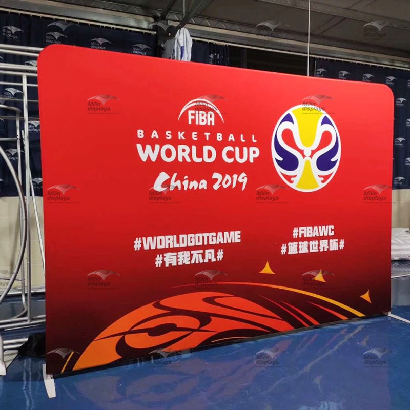 快幕秀厂家直销铝合金展示架 签到墙舞台背景墙 可移动广告展架