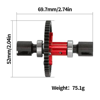 ARRMA 1/8 KRATON OUTCAST TYPHON 中差速改直轴总成50T套件W119