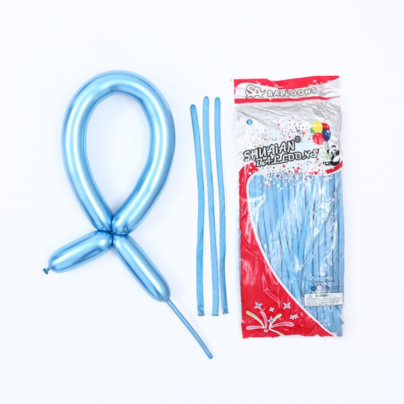 1.80克金属长条尾巴气球魔术造型生日派对婚房布置 魔术气球
