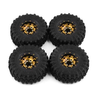 1/18 TRX4M路虎烈马1.0英寸轮胎轮毂 攀爬车铝合金轮毂 SCX24 FMS