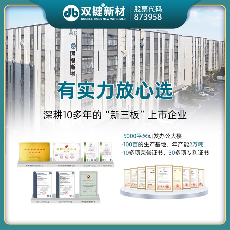 双键DB5016常温固化耐高温无机硅铝酸盐温度传感器高温无机胶