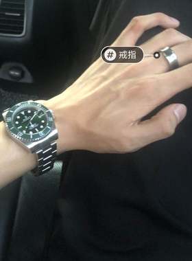 01 sdifos/自制网红情侣戒指简约百搭男女嘻哈韩潮学生is指环