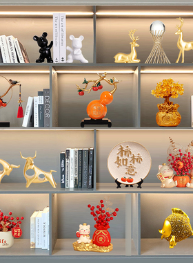 客厅酒柜装饰品新j房入户布置摆件玄关餐边电视柜家居乔迁新居礼