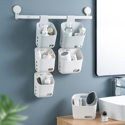 悬挂式置物篮卫生间多层r小挂篮壁挂厨房姜蒜收纳筐双向挂钩可串