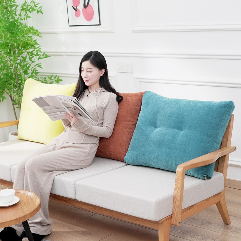 沙发靠背大靠垫床头n靠背大号床上靠背垫不塌陷靠枕沙发靠包垫定
