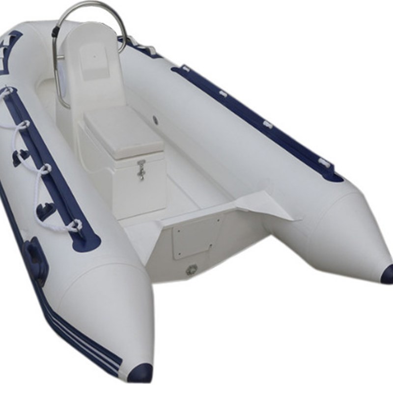 海迈3.1米3人后操玻璃钢充气钓鱼船 加厚PVC橡皮艇 海钓船 硬底船