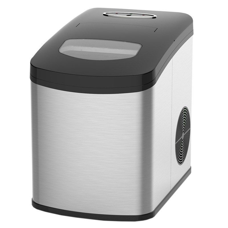 不锈钢制冰机商用15KG小型宿舍学生智能迷你全自动圆冰块制作机