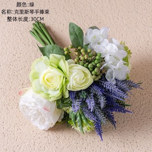 陆莲新娘手捧花厂家家居装 2320 饰婚庆手捧花路引花墙假花DY1