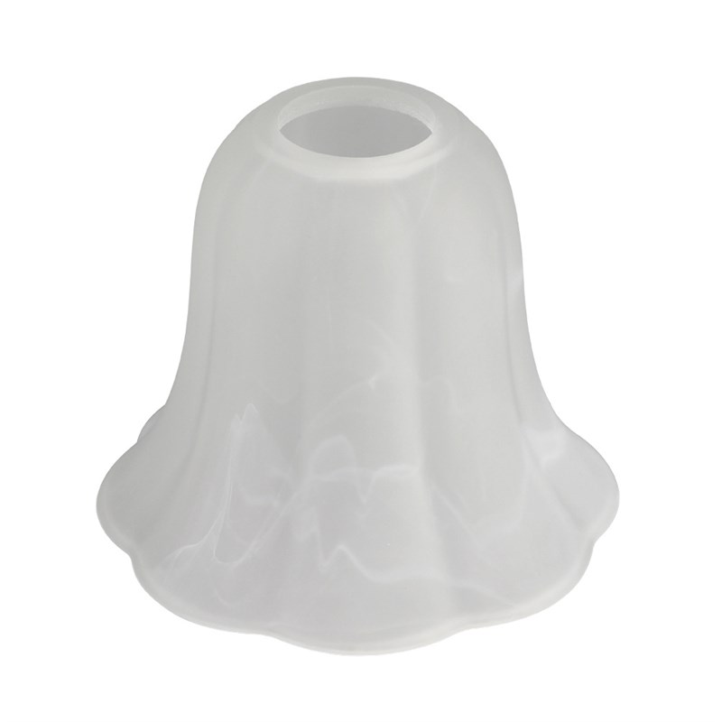 云彩磨砂白玻璃灯罩4.2cm口径适用吊灯壁灯吸顶灯泡沫包装
