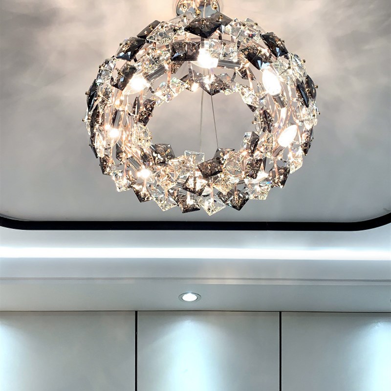 后现代轻奢水晶吊灯客厅灯简约现代大气卧室灯餐厅灯2023年新款