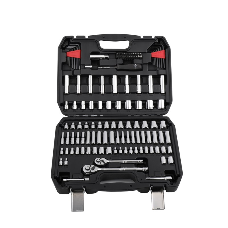 Amazon 3/8 &1/4 CR-V套筒扳手组套汽车维修保养家用多功能工具箱