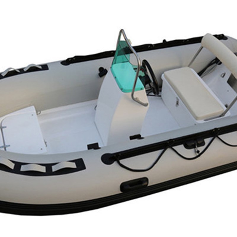 直供3.9米玻璃钢底充气船 游艇 PVC海钓船休闲船 运动橡皮艇
