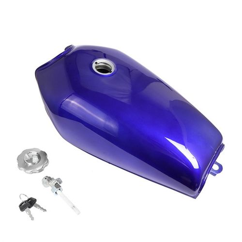 CG125摩托车复古改装油箱纯色光固化烤漆无侧孔送油开关油盖