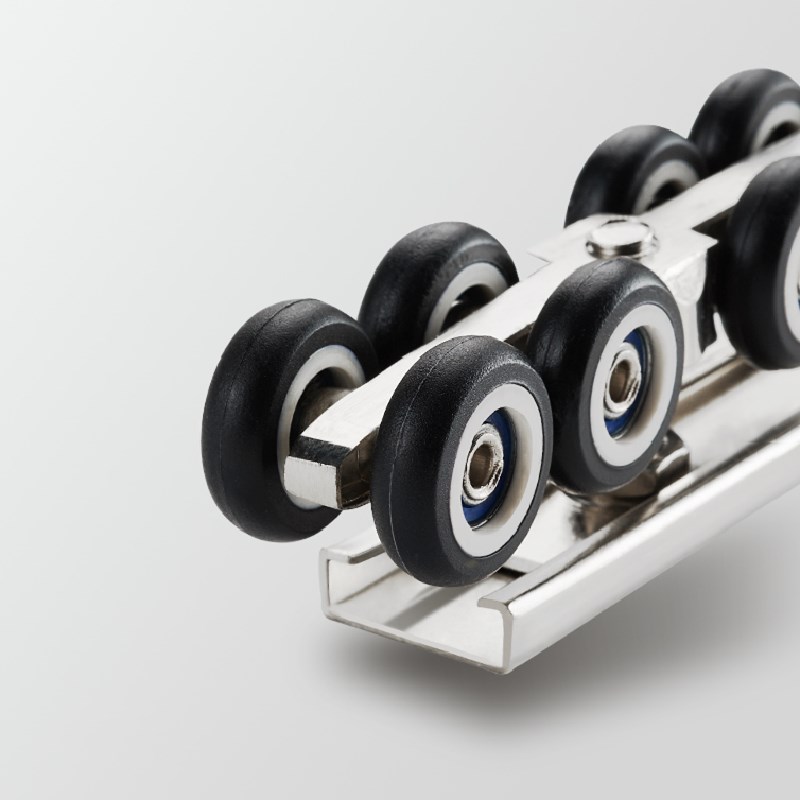 9WOR静音加厚吊轮移门推拉门吊滑轮轨道配件厨房卫生间木门吊轨上