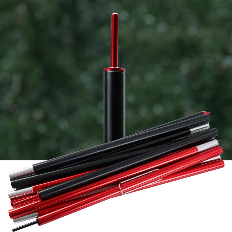 铝合金天幕杆可伸缩五节拼接野外露营帐篷支撑杆门厅支架营柱杆
