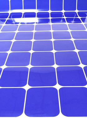 马赛克蓝色5公分鱼缸背景贴纸海鲜池水族箱装饰不干胶贴纸