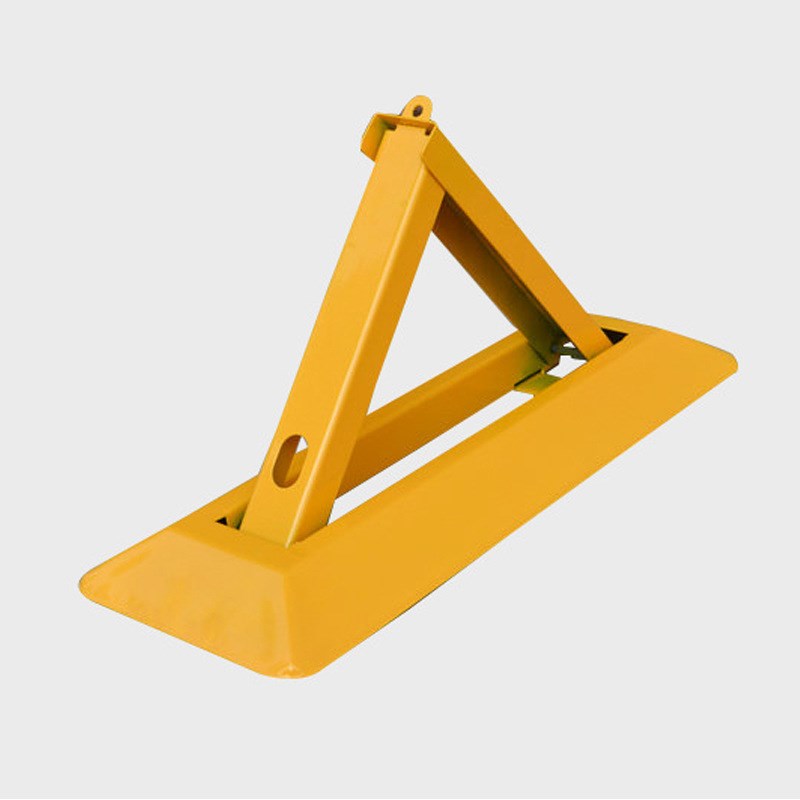 A型加厚防撞汽车手动占位停车桩地锁 阻车器 600mm防压三角车位锁