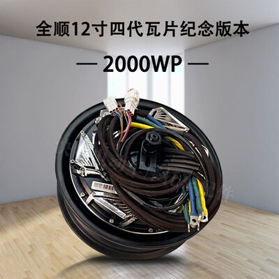全顺12寸四代纪念版本瓦片2000WP/3000WP/6000WP高速大力轮毂电机