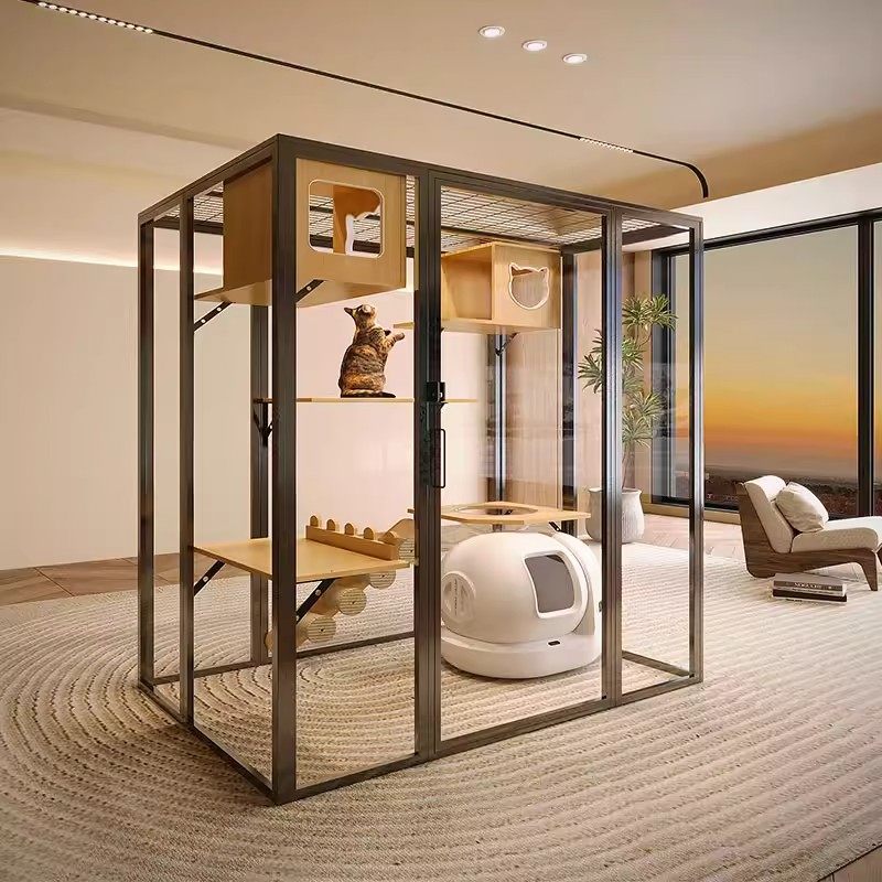 全景猫别墅超大家用猫笼子实木猫咪别墅大型室内定制豪华玻璃猫房,宠物/宠物食品及用品,猫笼子/猫别墅,淘宝优惠券,粉丝福利购,淘宝优惠卷