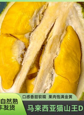 【猫山王D197+D200福利尝鲜组合】到手2颗马来鲜果榴莲顺丰空运