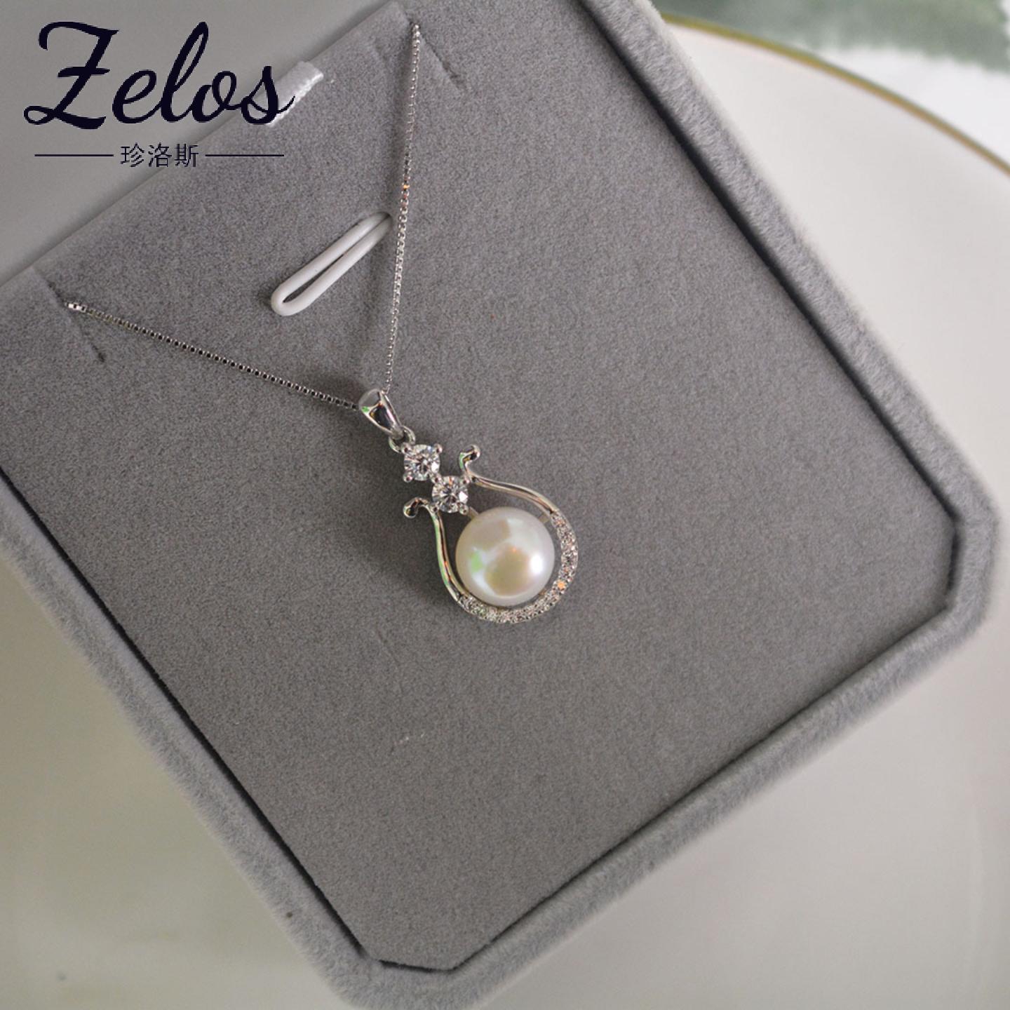 S925纯银淡水珍珠锁骨链