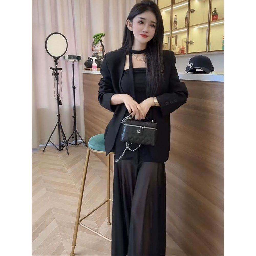 今年春季新款高级感复古潮流西装套装裙女士外套包臀连衣裙俩件套