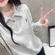 女 百搭学生外穿领卫衣长袖 复古春秋款 刺绣设计感小众宽松时尚