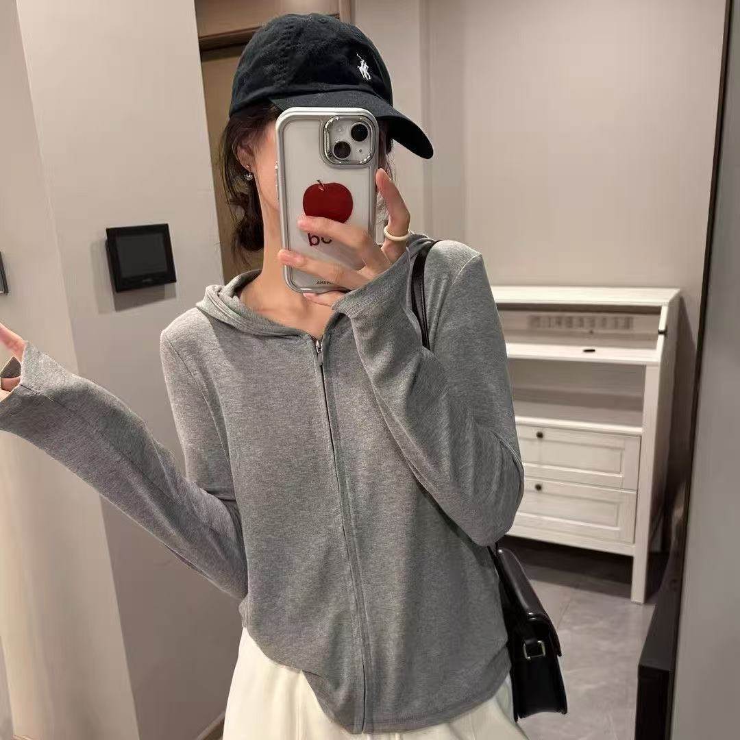 2026春秋新款卫衣拉链帽衫女宽松休闲百搭减龄显瘦韩版春季上衣