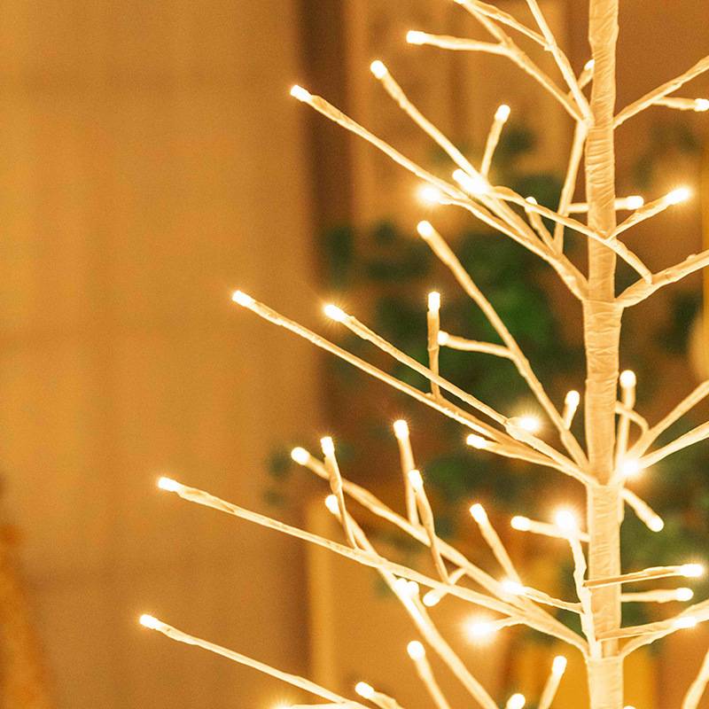 跨境爆款LED仿真圣诞树灯房间布置灯圣诞灯氛围装饰暖色源头直销