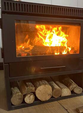 0CFP25新款真木火燃壁炉木2柴柴火家用取暖厅农村民宿客装饰取暖