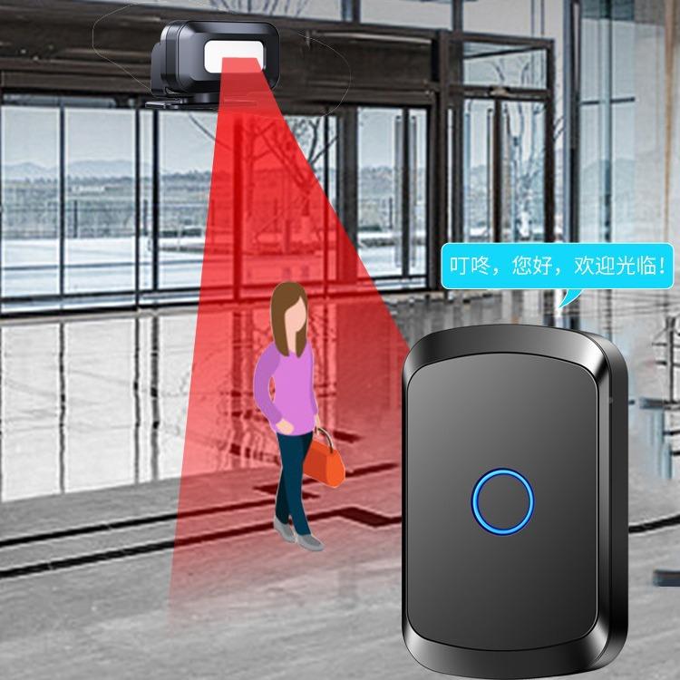 门报口欢光M50一拖临感应器店铺进门迎语分音提示迎宾警器超市体