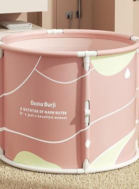 儿VZI浴童家用全身桶浴缸浴洗澡盆沐桶室泡澡桶浴可折叠大人洗澡