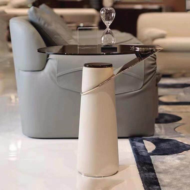 轻奢角几现代简约阳台红小网型边桌bj1床边柜户移动客厅可沙发边