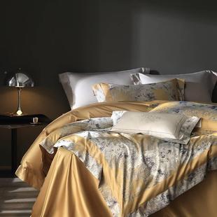 二 风格 22NFX5款 80支顶阶艺四术家高支高密0爆色织大提花件套