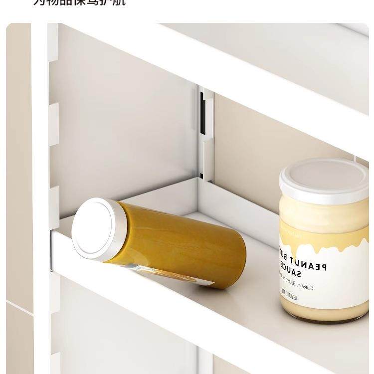 墙厨置物架AMI调料架壁挂可调节免房打孔上功多能收纳层架储物调