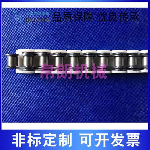 0A1A102A夹钳平顶链不锈钢塑组合链加581强输送链条塑8料盖板料链