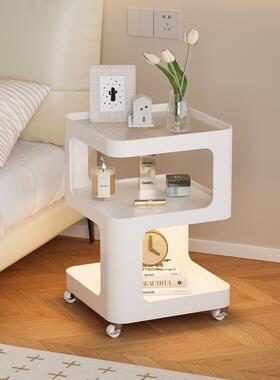 床头柜现代简物约风收纳置铁艺动边几小A500012型家用移卧室创意