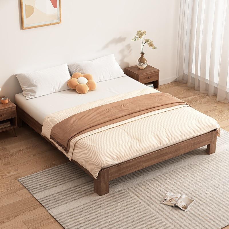 床实木双人床现MFO代约1//5/8榻榻米民2宿出租房用无床头排骨简架