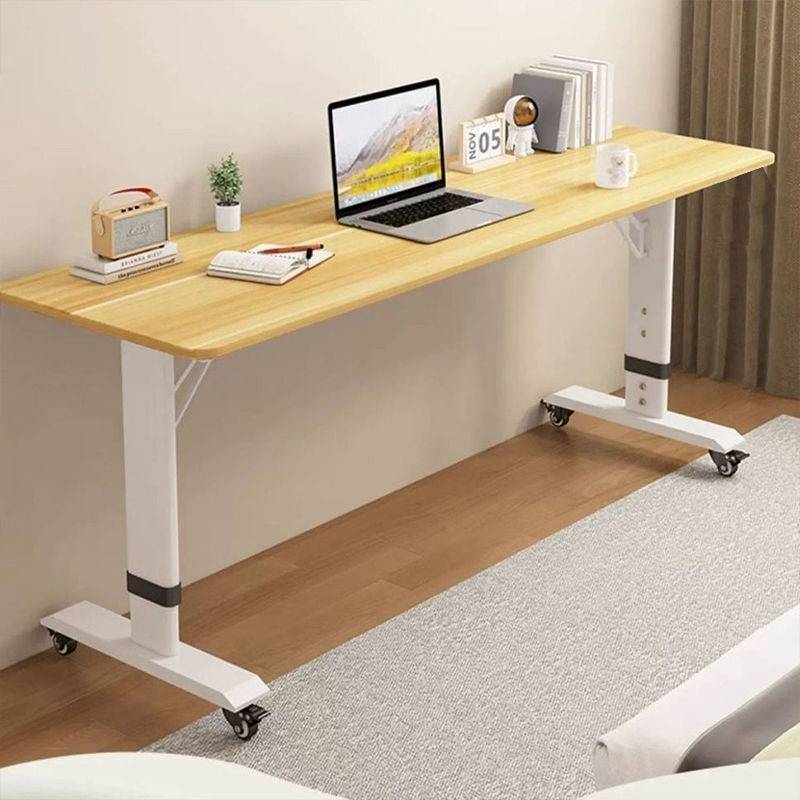 实木跨床桌可升降家用懒人简易长条桌办公桌网红可移动床上电脑桌