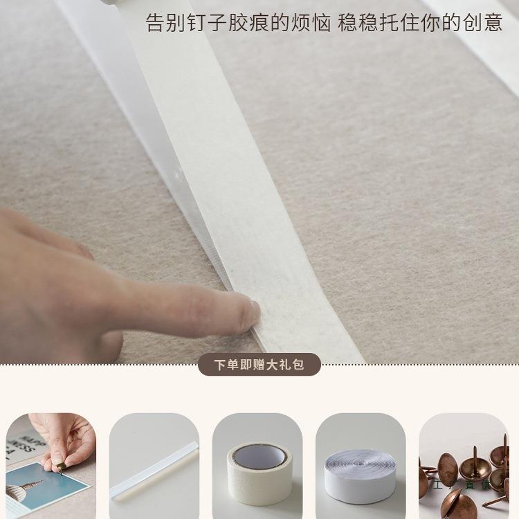 立屋檐毛毡板照片复古感墙体208定制墙贴软木板留言板相片展示板