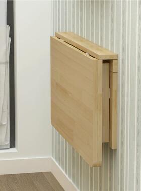 实木折叠桌挂?墙桌餐桌墙电桌脑桌学习桌壁挂面墙VJO壁书桌墙上可