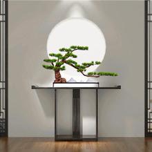 新中式仿摆真客松盆景枯山水假绿植件家居客71454厅山迎玄关酒店