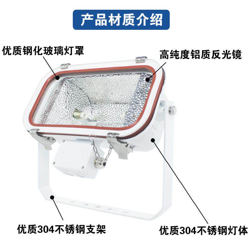 船不锈钢卤钨防水小甲太阳投光灯HY0081G11/183/500W户外泛T光用